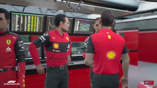 F1 Manager 2022 Season 1 Team Ferrari Race 2