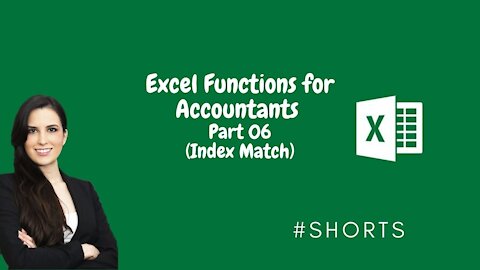 Excel Functions for Accountants Part 06 (Index Match)