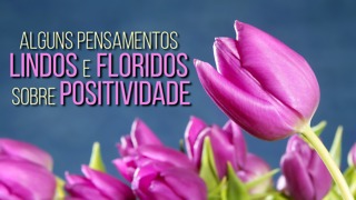 Alguns pensamentos bonitos e floridos sobre positividade