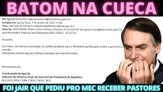 PROVA DO CRIME - Pastor picareta foi recebido no MEC por pedido formal da Presidência da república