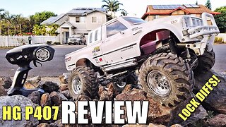 HG P407 Metal 4X4 Scale Truck Review & Diff Break Test - Affordable (Tamiya Bruiser) Replica