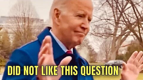Joe Biden DID NOT LIKE that Question - so he RUNS AWAY! 🏃‍♂️