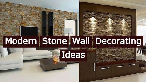 Modern Stone Wall Decorating Ideas 2022 | Living Room Wall Cladding | Home Interior Wall Design