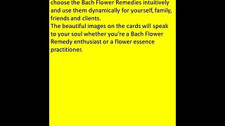 THE BACH FLOWER SPIRIT CARDS