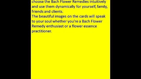 THE BACH FLOWER SPIRIT CARDS