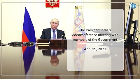 The President held a videoconference meeting with members of the Government