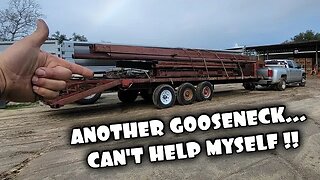I BOUGHT A HOMEMADE GOOSENECK WITH A 40X60 SHOP AS A PACKAGE DEAL !! WHAT COULD GO WRONG.....