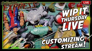 Customizing Action Figures - WIP IT Thursday Live - Episode #23 - Painting, Sculpting, and More!