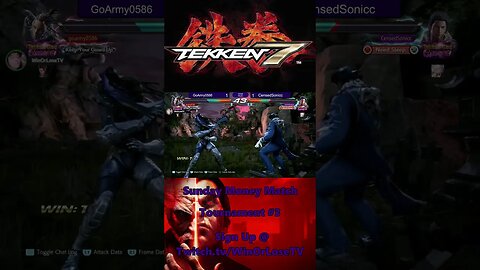 Tekken 7 PSN Sunday Money Match Tournament #3 Winners Finals Match 3 #shorts #tekken7