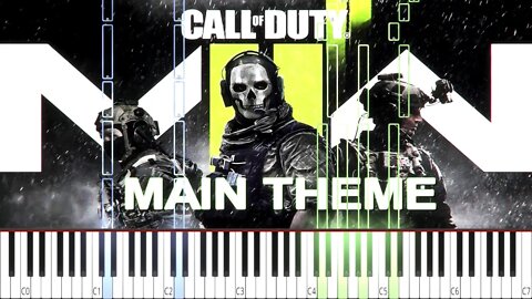 Main Theme - Call of Duty: Modern Warfare 2 (2022) | By Sarah Schachner - (MEDIUM) Piano Tutorial