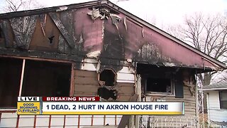 1 dead, 2 injured in Akron house fire