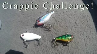 Crappie Fishing CHALLENGE 2017 !! Tiny Ice Fishing Lures !