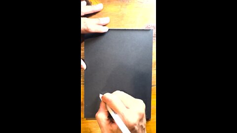 Drawing an ocean wave in ink