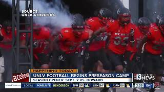 Preseason camp for UNLV Rebels football team