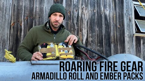 Roaring Fire Gear Armadillo Mini Tool Roll Bag and Ember Pro Packs
