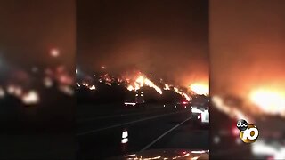 Devastating fires burn across California