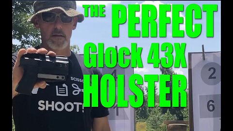 The Perfect Glock 43X IWB holster for Concealed Carry (Glock 43X MOS too).