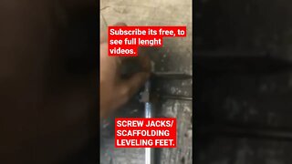 Screw jacks/leveling feet for shed or scaffolding #shorts