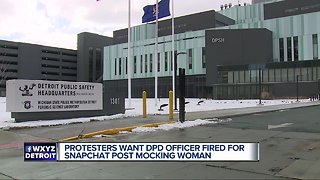Protesters want DPD officer fired for Shapchat post mocking woman