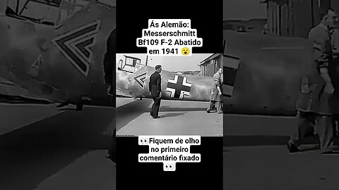Ás Alemão: Messerschmitt Bf109 F-2 Abatido em 1941 😮 #war #guerra #ww2