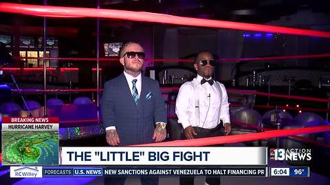 Mini-Mayweather and mini-McGregor duking it out at Las Vegas strip club