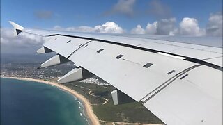 QANTAS A380-800 Landing & Taxi at Sydney Airport