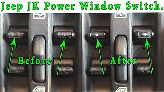 Replacing a 2007 Jeep Wrangler JK Power Window Switch.