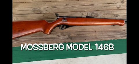 Mossberg model 146B T bolt handle tube feed 22 rifle out at the range