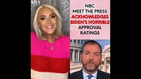 Finally Meet The Press acknowledges Biden’s horrible approval ratings!