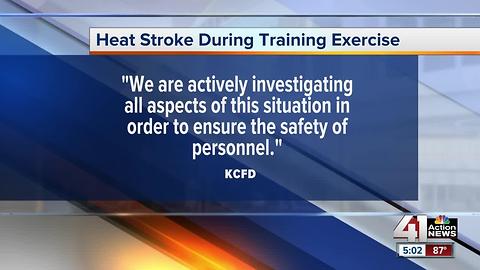 Kansas City firefighter suffers heat stroke during training, recovering from coma