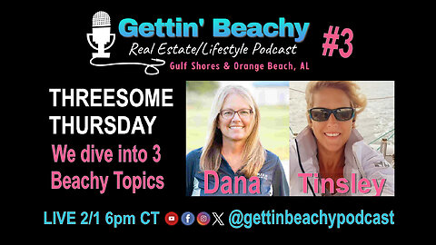 Gettin' Beachy Podcast #3 | Threesome Thurs | 3 Beachy Topics