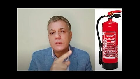 اللواء أيمن سيد الأهل ومحاضرة عن : طفاية الحريق وشرح مبسط لطريقة استخدامها فى المنزل