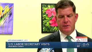 U.S. labor secretary talks child care, infrastructure in Palm Beach County