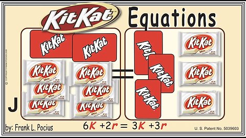 J1_vis KITKAT WHITE 6K+2r=3K+3r _ SOLVING BASIC EQUATIONS _ SOLVING BASIC WORD PROBLEMS