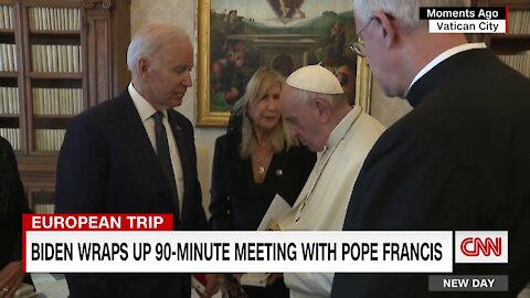 Joe Biden to the Pope: “You’re 65, I’m 60”