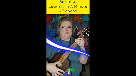 Learn It In A Minute: Baritone ukulele A7 chord #ukulele #uke #learnukulele #baritone