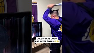 Lakers fans down bad after sweep #nbaplayoffs #nba