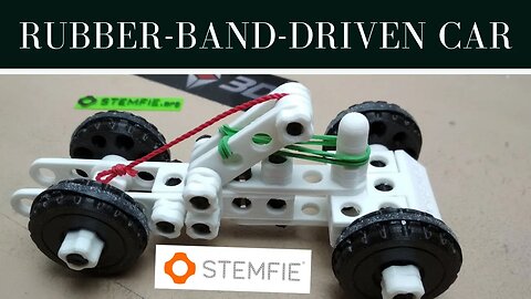 Stemfie - 3D printed Rubber-band-driven car