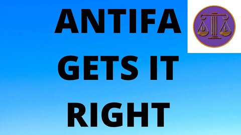 Antifa gets it RIGHT !!!