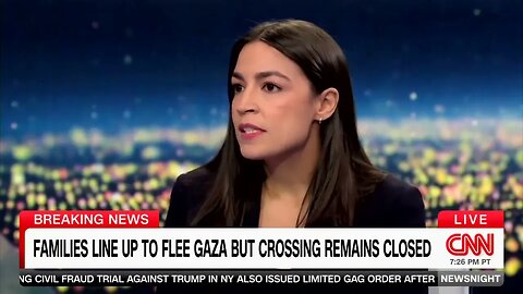 Democrat Rep. Alexandria Ocasio-Cortez Says U.S. Has "Historic Role" In Accepting Gaza Refugees