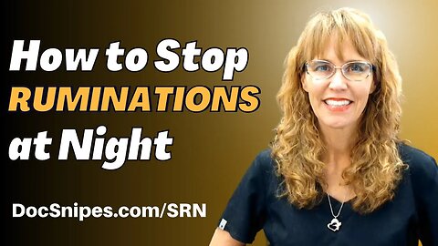 How to Stop Unwanted Thoughts at Night | CBT Self Help Tools