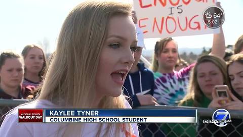 Denver-area students join nationwide walkout over gun violence