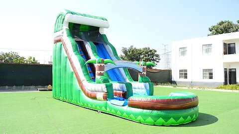 Blue Inflatable Water slide #inflatables #inflatable #trampoline #slide #bouncer #catle #jumping