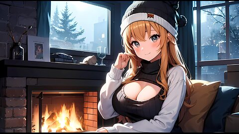 Cosy Fireplace Lofi - Warm Beats & Mellow Tunes for Chilly Nights by the Fire 🔥🎧 [Lofi Hip Hop Mix]