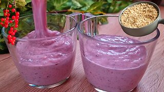 Make this breakfast every morning and lose weight! Healthy smoothie without banana, without egg!