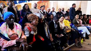 SOUTH AFRICA - Johannesburg - Memorial service for Kulani Mathebula (Video) (izC)