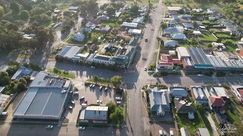 Orbost 20 October 2022 4k by drone at sunset