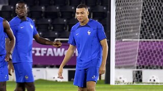 Mbappe looks RELAXED as France train on eve of World Cup Semi-Final against Morocco