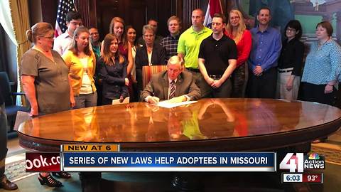 Series of new laws help adoptees in Missouri