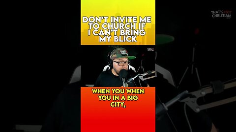 Don’t invite me to church w/o my blick #podcast